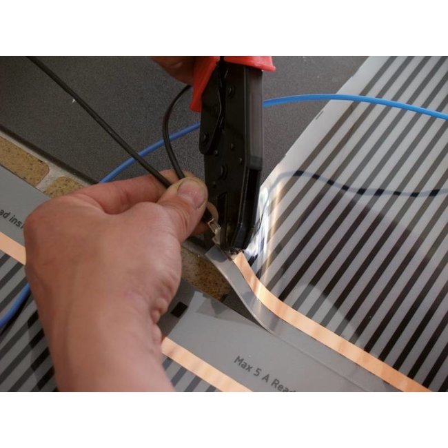 Quality heating E-vloerverwarming folie set voor PVC en tapijt, inc. touch screen thermostaat