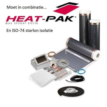 Elektrische vloerverwarming voor vinyl, tapijt en PVC