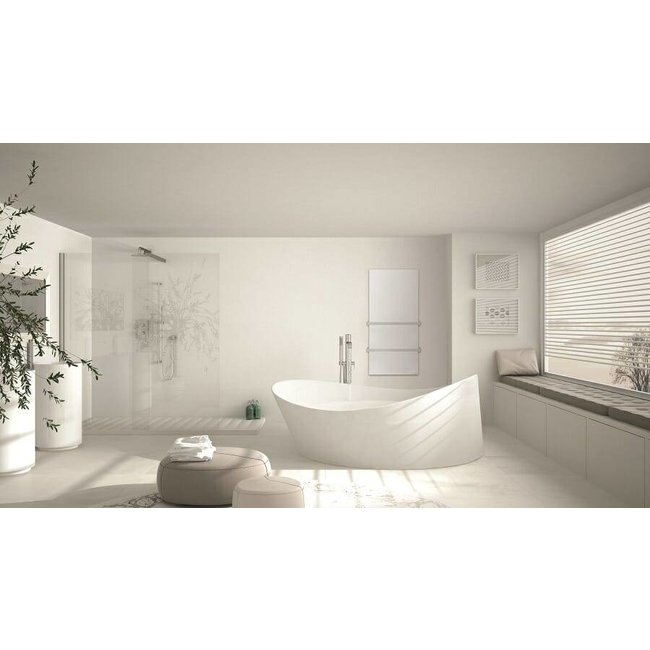 Herschel Select XLS Thermisch glazen infrarood paneel met handdoekdroger (500 of 700 Watt)