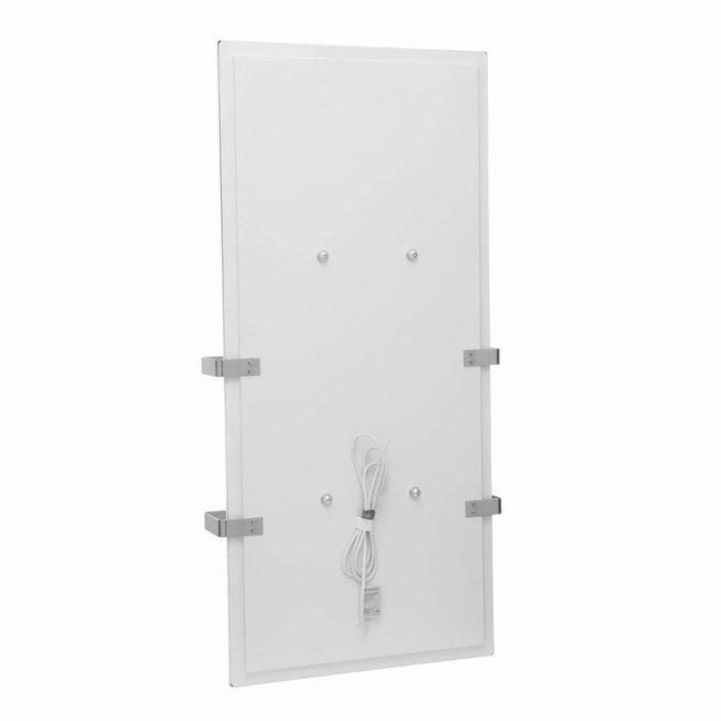 Herschel Select XLS Thermisch glazen infrarood paneel met handdoekdroger (500 of 700 Watt)