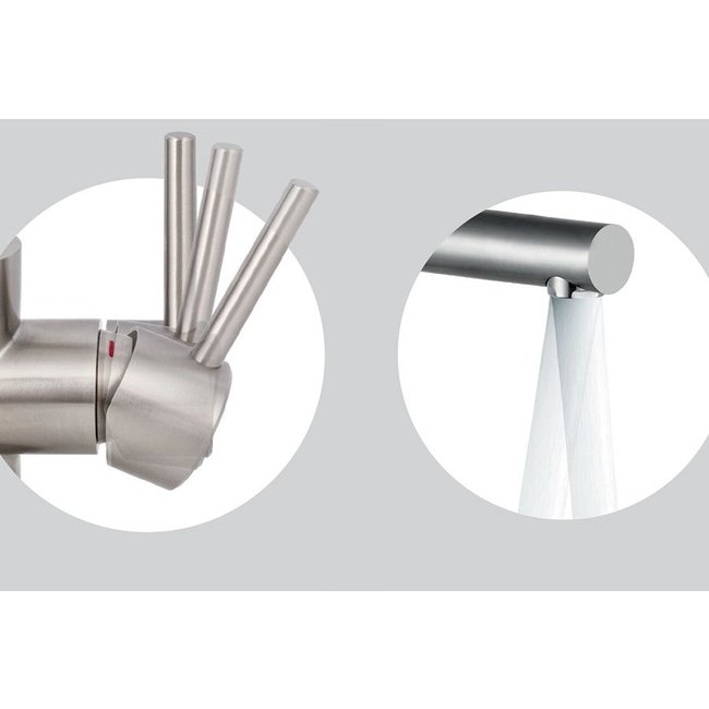 Caressi ECO Eénhendel mengkraan RVS  (CA102I)