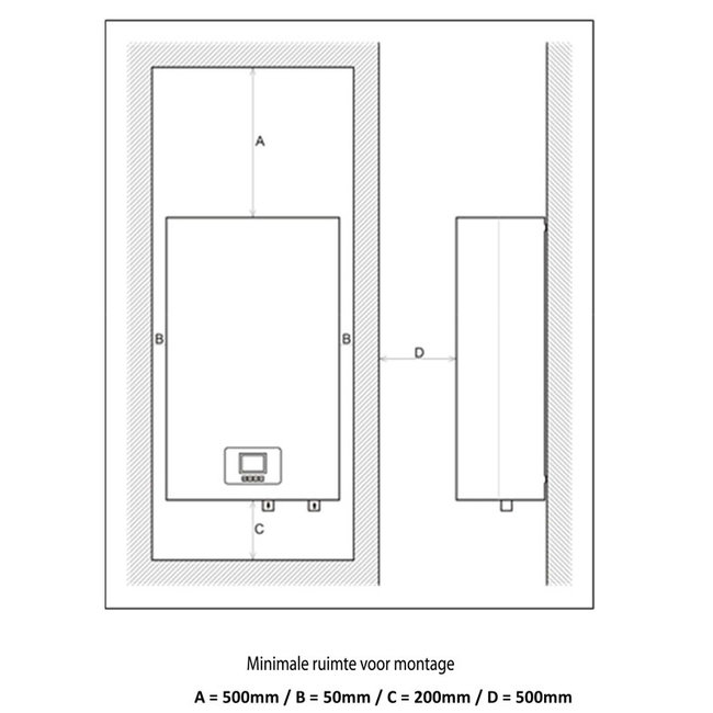 Mikoterm eTronic 7000, 9kW elektrische CV-ketel met CPU