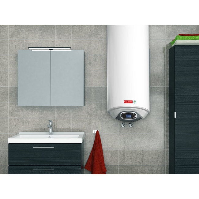 Galanta Green Hat Verticale elektrische boiler 80L, 2kW, met digitale bediening - Brede uitvoering