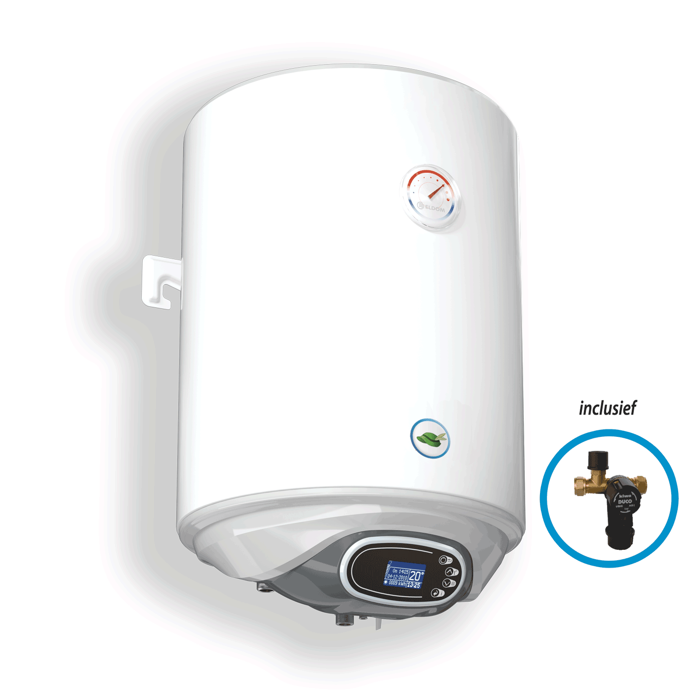 Galanta Green Hat - Verticale elektrische boiler 30L, 1,5kW, emaille, - De Groene Hoed Duurzaam