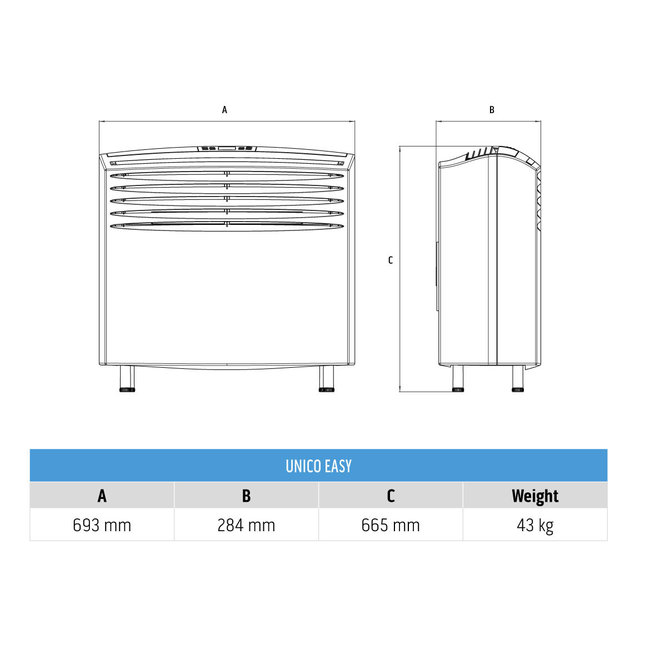Olimpia Splendid UNICO Easy HP monoblock airco zonder buitenunit