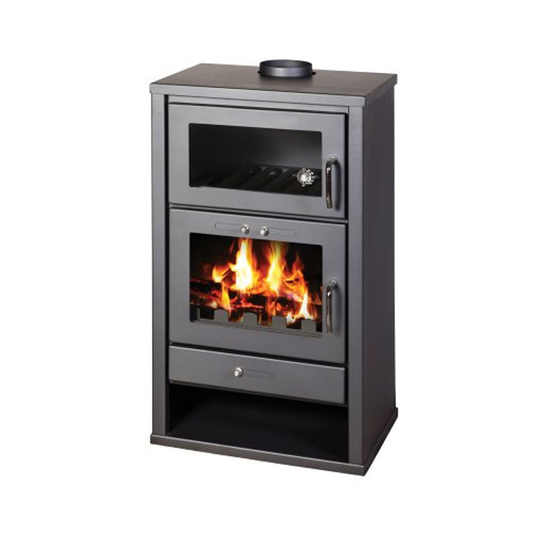 Houtkachel met oven
