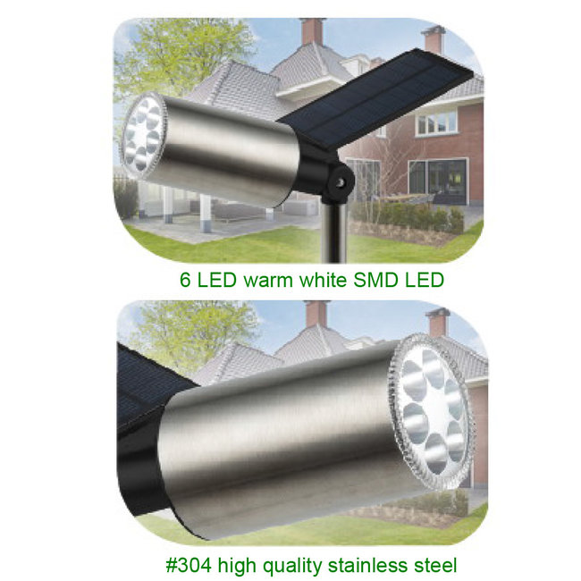 E-group - Powerplus Swan- Buitenlamp met Zonnepaneel