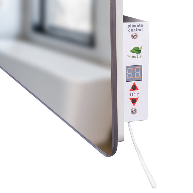 Green Hat Spa Climate+ Spiegel infraroodpaneel met handdoekbeugel, 600 Watt, 90x60 cm