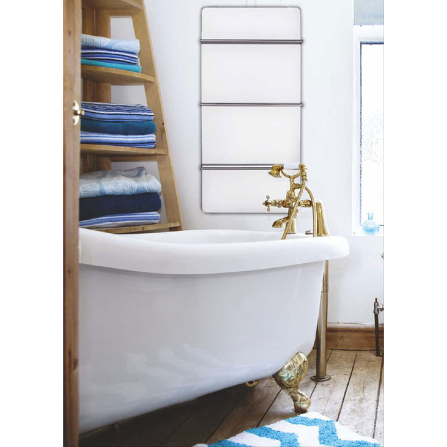 Green Hat Spa Climate+ Spiegel infraroodpaneel met handdoekbeugel, 600 Watt, 90x60 cm