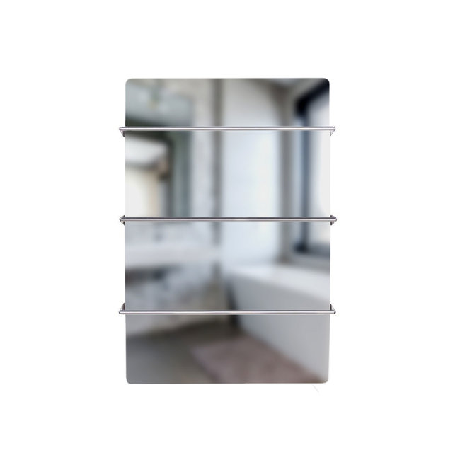 Green Hat Spa Climate+ Spiegel infraroodpaneel met handdoekbeugel, 600 Watt, 90x60 cm
