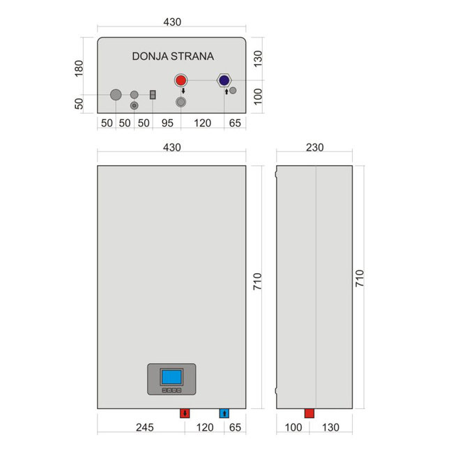 Mikoterm eTronic 7000, 24kW elektrische CV-ketel met CPU