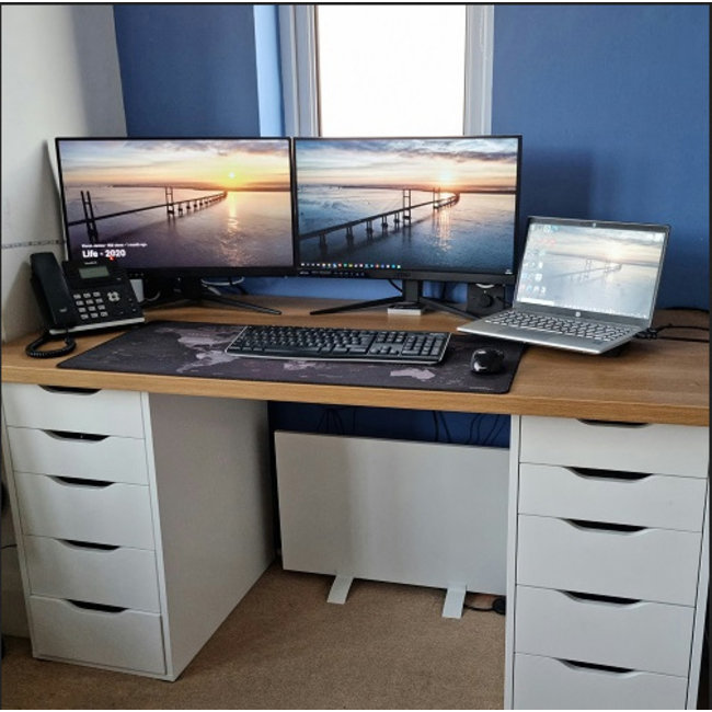 Herschel Select – Infrarood Onder Bureauverwarmer