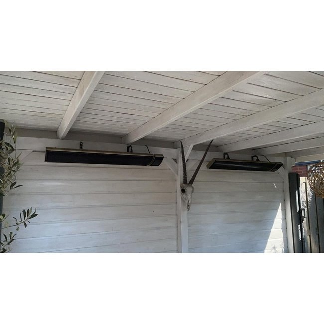 Infrarood black heater, 1000 W met speakers