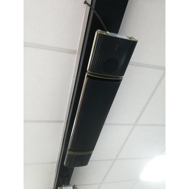 Infrarood black heater, 1000 W met speakers