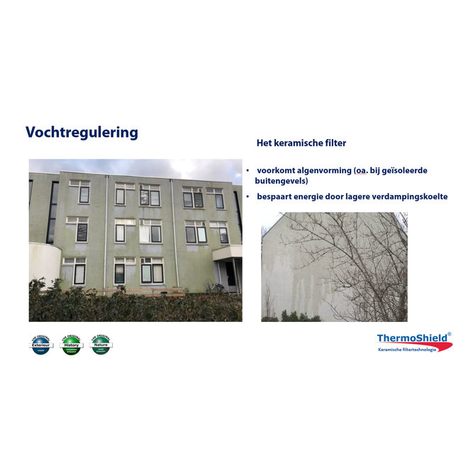 ClimateCoating Exterieur - temperatuur- en vochtregulerende muurverf