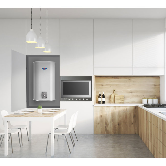 DAT Aparici Verticale elektrische antikalk boiler 80L, FLAT model, 2 kW