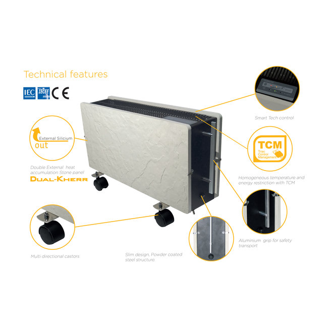 Climastar Silicium Optimus mobiele verwarming 1600 Watt