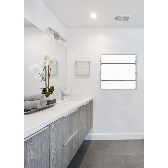 Green Hat Spa Ceramic infraroodpaneel met handdoekbeugel, 250 Watt, 60x60 cm