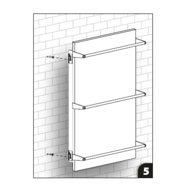 Green Hat Spa Ceramic infraroodpaneel met handdoekbeugel, 250 Watt, 60x60 cm