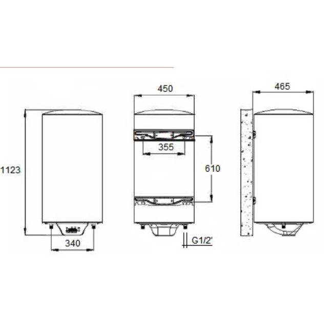 DAT Aparici Verticale Smart anti kalk elektrische boiler 120 liter