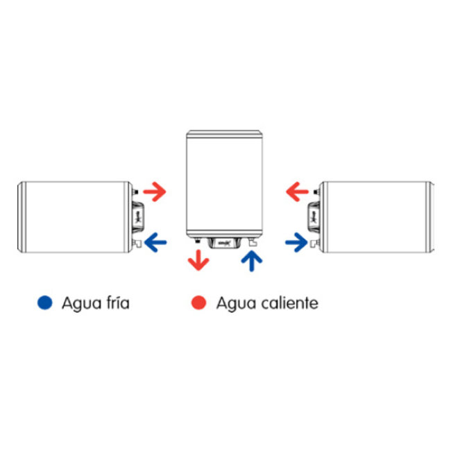 DAT Aparici Verticale elektrische anti kalk boiler 30 liter
