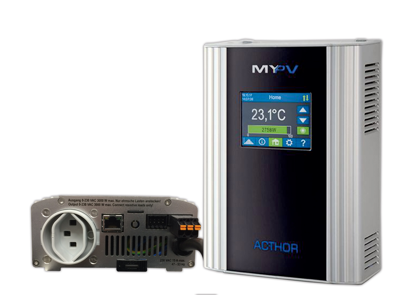 AC THOR (zonnestroom) vermogensmanager voor verwarmingsbronnen