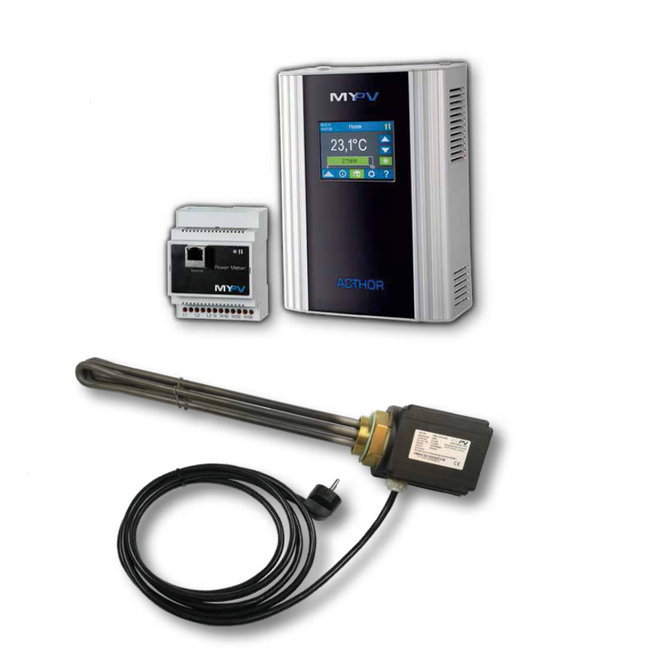 My-PV Dompel verwarmingselement 3 kW met thermostaat