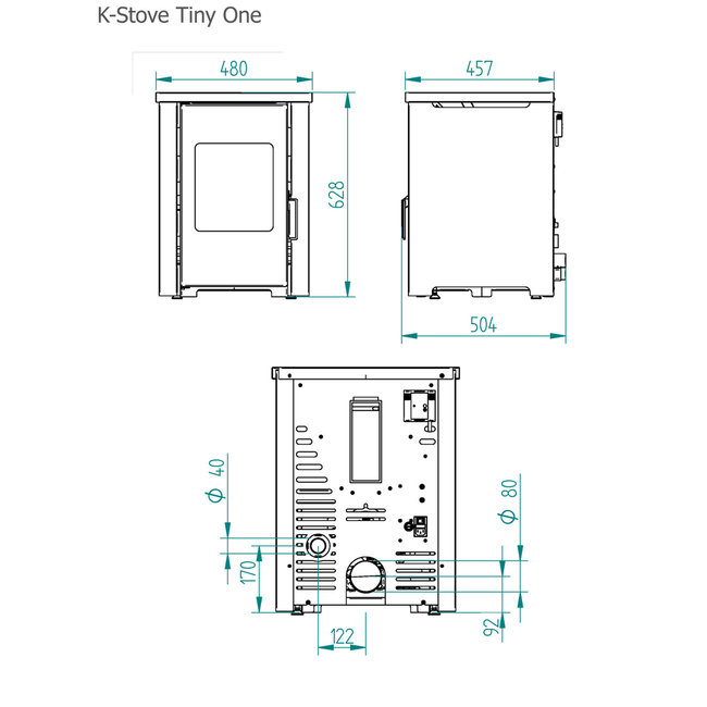 K-Stove Tiny One 5 kW Pelletkachel