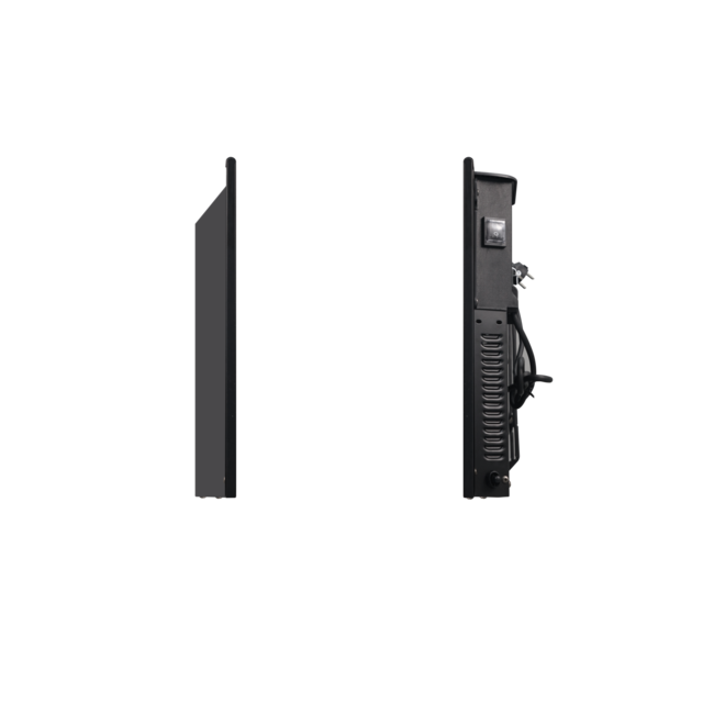 Quality heating ECO slim wifi convector 1000-2000 Watt Black