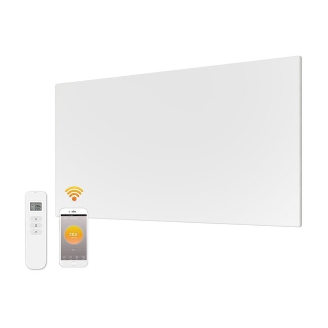 Quality heating QH-FR Serie Verplaatsbaar wifi infraroodpaneel 350 of 700 watt inclusief afstandsbediening