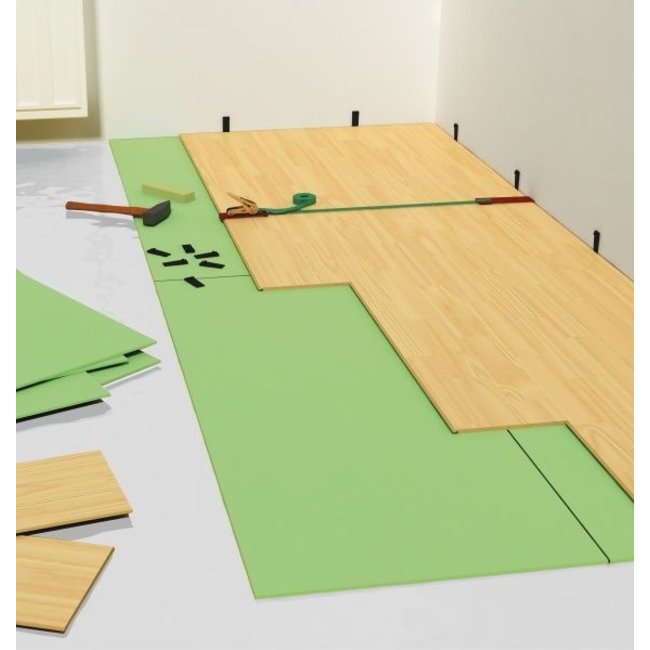 Quality heating XPE-PRO 7mm - 7,2m2 isolatie met reflectie voor vloerverwarmingsfolie