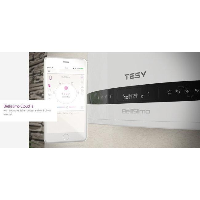 Tesy BelliSlimo 50 Dry boiler met Wifi verbinding
