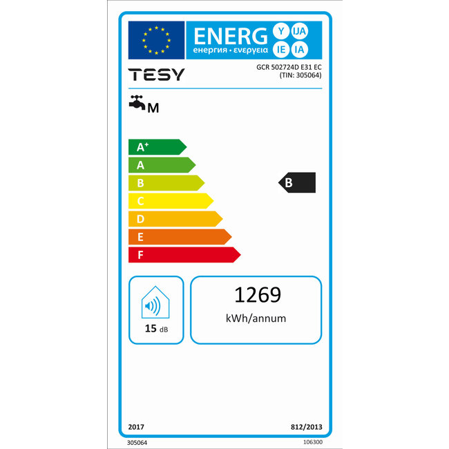 Tesy BelliSlimo 50 Dry boiler met Wifi verbinding