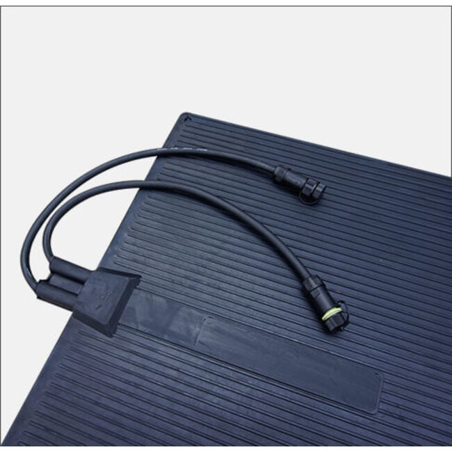 Quality heating Koppelbare rubberen infrarood warmtemat - Waterbestendig 60 x 100 cm