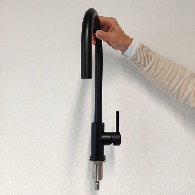 Caressi ECO Eénhendel mengkraan RVS  (CA125BK U)