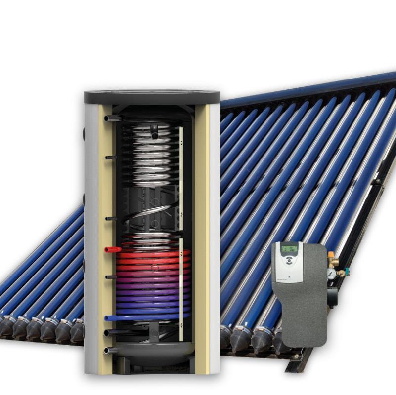 1000L hygiene zonneboilerset(3x30 Heat Pipes) Groene Hoed Duurzaam