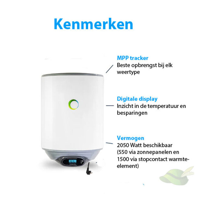 Fothermo Hybride zonnepaneel boiler 30 Liter  inclusief panelen