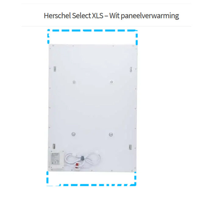Herschel XLS - Wit Infraroodpaneel zonder randen  (250-1000 Watt)