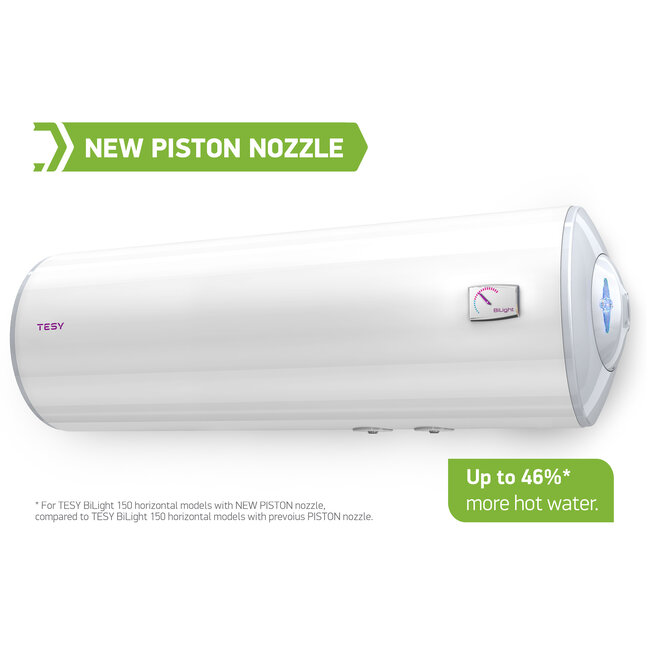 Tesy Elektrische Boiler 150L, horizontaal, 3kW, voor wandmontage