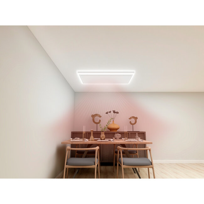 Quality heating QH-HL  Wifi - Remote control infrarood paneel wit met led verlichting 840W
