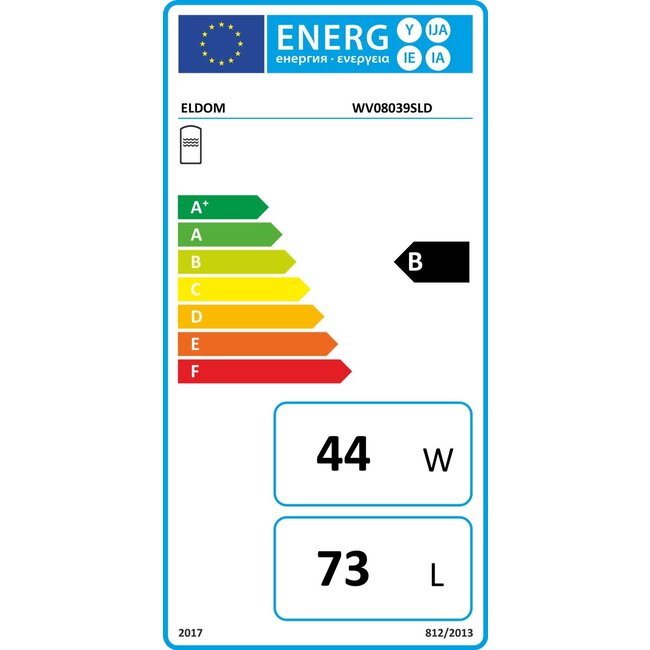 ELDOM Green Line Elektrische boiler 80L met warmtewisselaar, droog warmte element en draaiknop