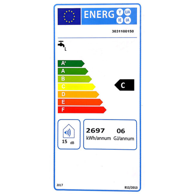 DAT Elektrische boiler 150L, INOX, 2400 Watt