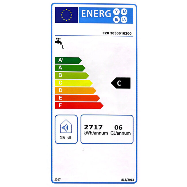 DAT Staande elektrische boiler 200L, INOX