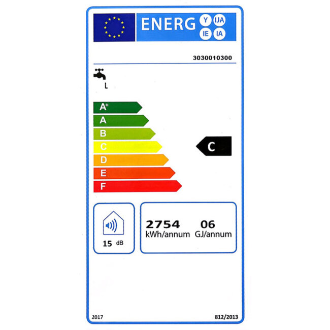 DAT Staande elektrische boiler 300L, INOX