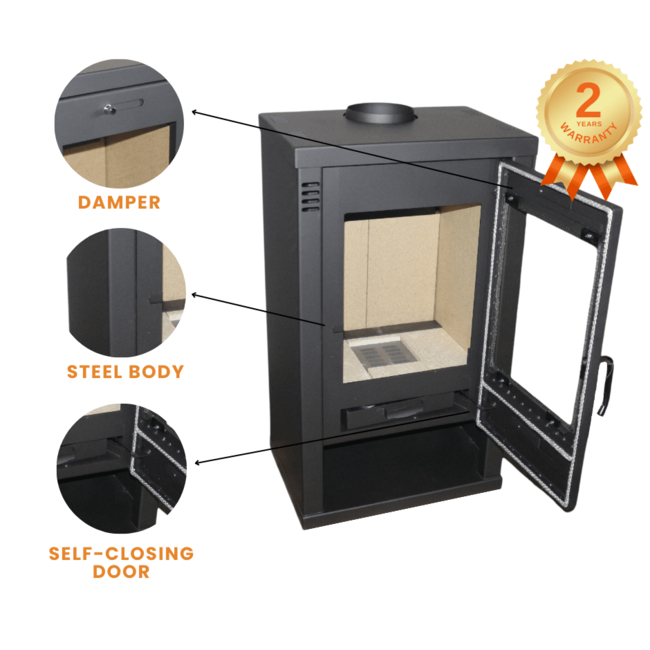 Skladova Tehnika Talon voorzet houtkachel 7 kW