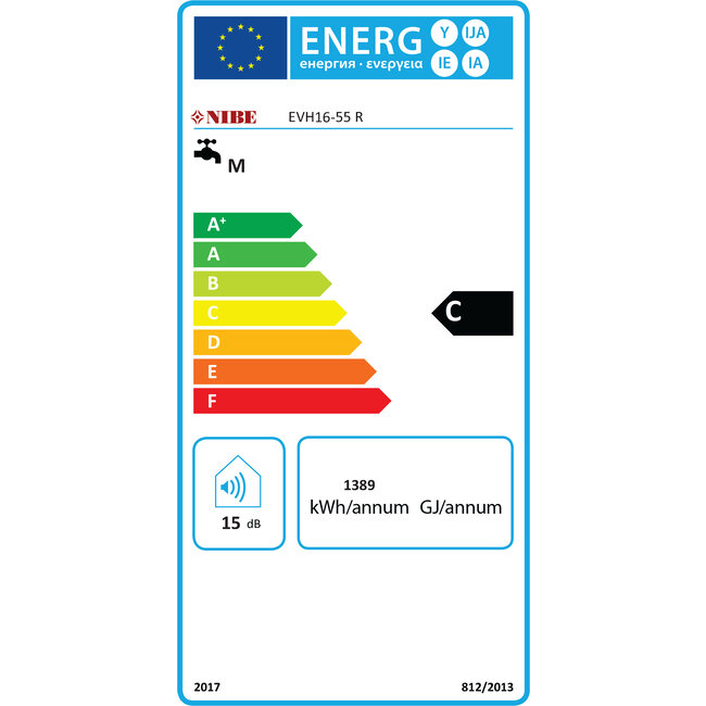 Nibe Energiesystemen Eminent RVS boiler 55 liter