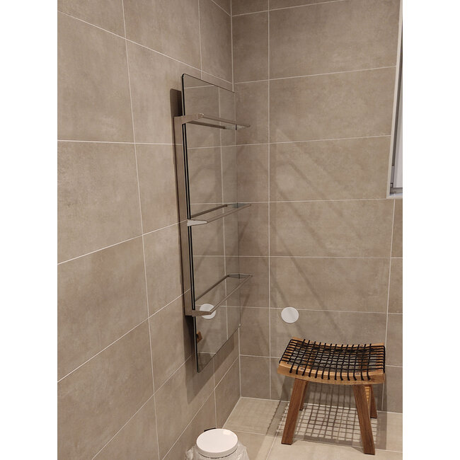 Green Hat Spa Climate+ Spiegel infraroodpaneel met handdoekbeugel, 600 Watt, 90x60 cm