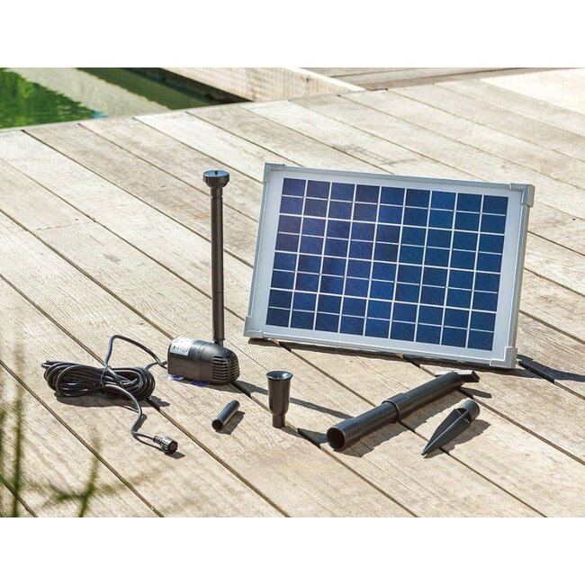 Esotec Solar Vijverpomp set - 10W - 610 l/h - Zonne-energie