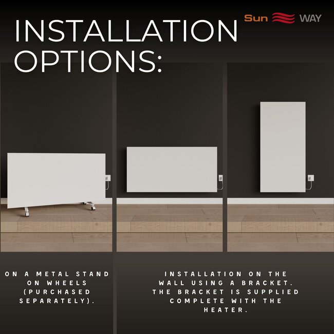 Green Hat Ceramic+ Wifi Infrarood verwarmingspaneel 500 - 1000W