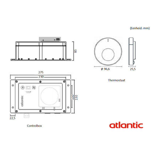 Atlantic  Aurea Hybride warmtepomp 5 kW